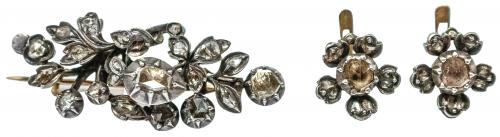 ADEREZO CON DIAMANTES DEL S.XIX