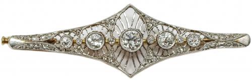 BROCHE CON DIAMANTES DE LOS AÑOS 20