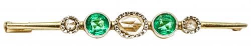 BROCHE ALFILER CON DIAMANTES DE PPS. DEL S.XX