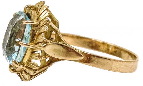 ANILLO CON CUARZO AZUL