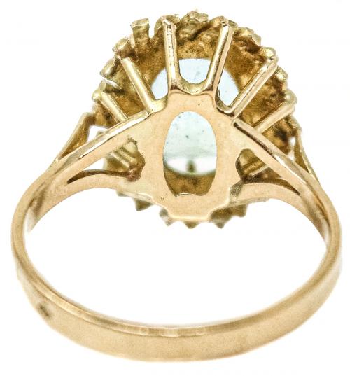 ANILLO CON CUARZO AZUL