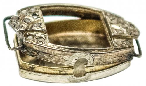 CAJA DE RELOJ PULSERA ART DECO AÑOS 30