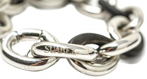 PULSERA DE PLATA Y ÉBANO DE SUAREZ