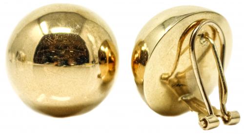 PENDIENTES MEDIA ESFERA DE ORO