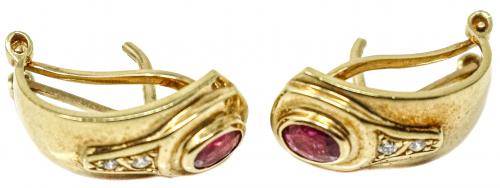 CONJUNTO CON RUBÍES Y BRILLANTES