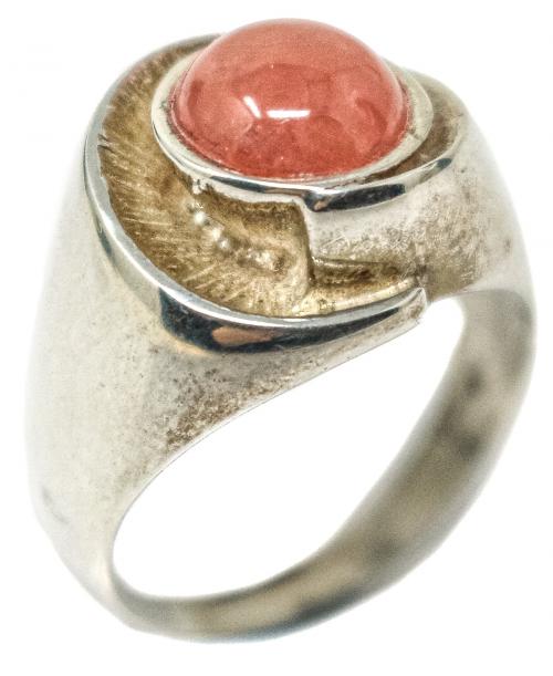 ANILLO DE PLATA CON RODOCROSITA