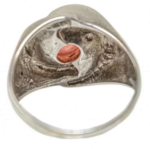 ANILLO DE PLATA CON RODOCROSITA
