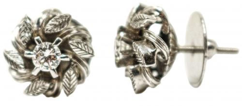 PENDIENTES CON BRILLANTES DE LOS AÑOS 60