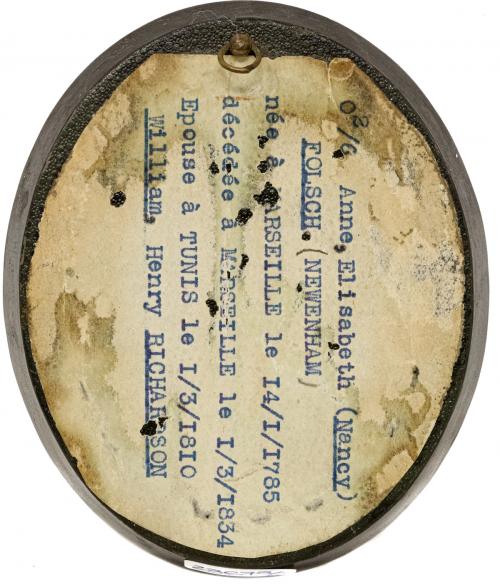 MINIATURA ENMARCADA DE LA PRIMERA MITAD S.XIX