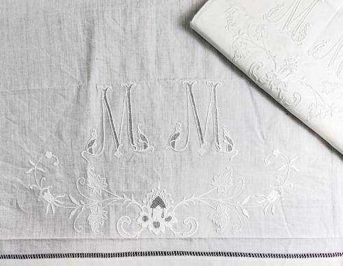 JUEGO DE CAMA DE MATRIMONIO DEL PRIMER TERCIO S.XX