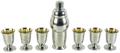 CONJUNTO DE COCTAIL EN PLATA DE MEDIADOS DEL S.XX
