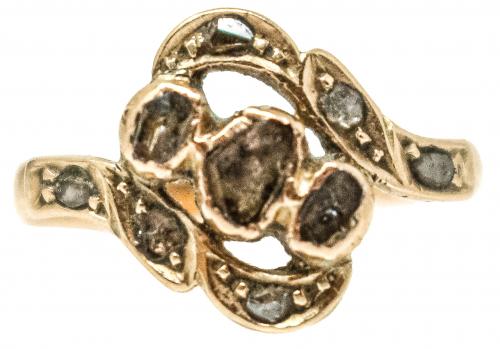 SORTIJA CON DIAMANTES DEL S.XIX