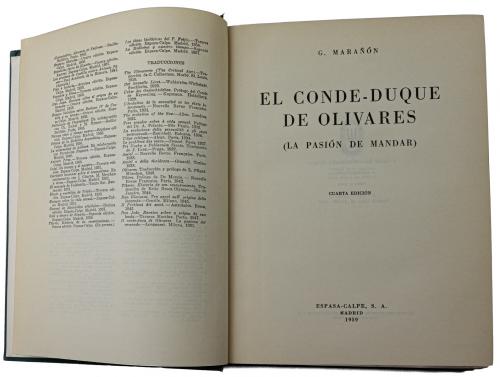 "EL CONDE-DUQUE DE OLIVARES, LA PASIÓN DE MANDAR"
