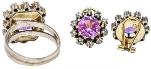 ANILLO Y PENDIENTES DE PLATA