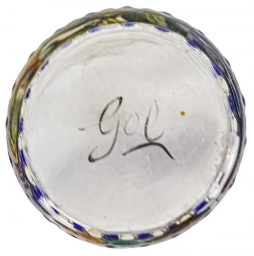 VASO "GOL" EN CRISTAL SOPLADO DE MEDIADOS DEL S. XX
