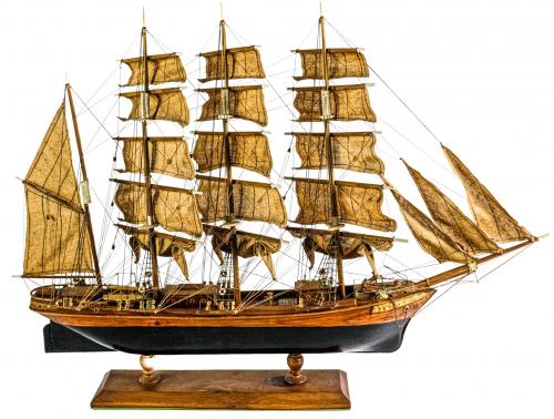 MAQUETA DE BARCO DE MEDIADOS DEL S.XX