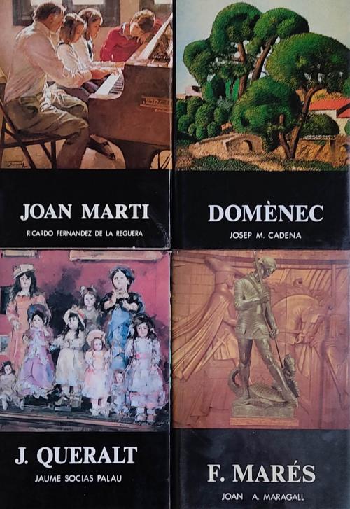 CUATRO LIBROS SOBRE ARTISTAS CATALANES  (EDITORIAL AUSA).   