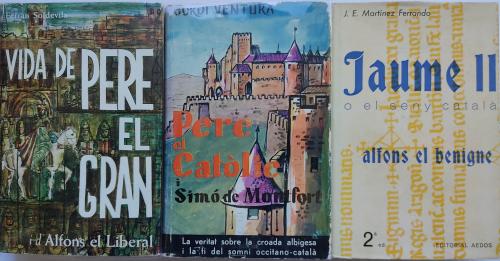 TRES LIBROS BIOGRÁFICOS. HISTORIA DE CATALUNYA.   