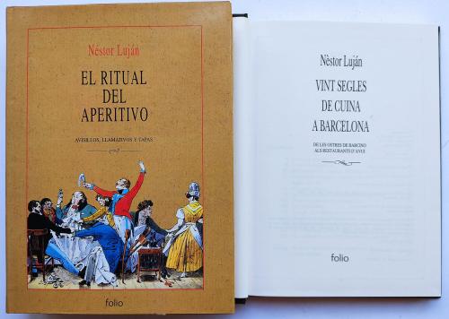 DOS LIBROS SOBRE GASTRONOMÍA.   
