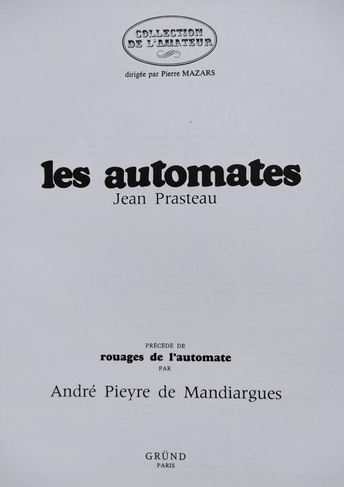 LES AUTOMATES  (ANTIGUOS JUGUETES AUTÓMATAS).  