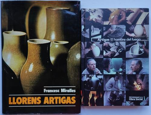 DOS LIBROS SOBRE EL CERAMISTA LLORENS ARTIGAS.    