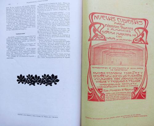  REVISTA MENSUAL DE ABRIL 1904 DE ARQUITECTURA, BELLAS ARTES