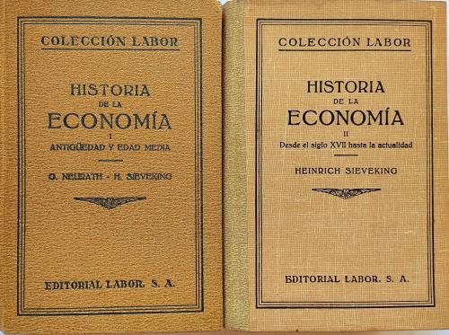 HISTORIA DE LA ECONOMÍA (2 VOLÚMENES, COMPLETO).  