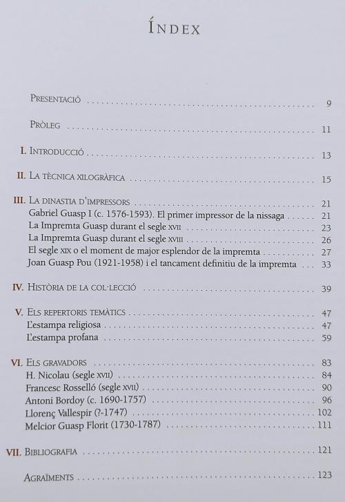 LA COL.LECCIÓ DE XILOGRAFIES IMPREMTA GUASP. 