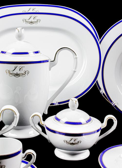 VAJILLA DE PORCELANA ALEMANA DE MEDIADOS DE S. XX