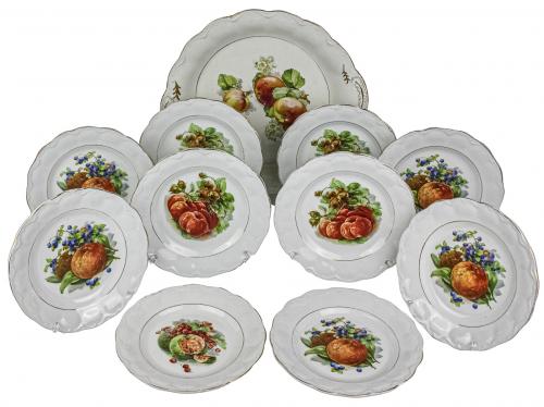 SERVICIO DE POSTRE DE PRINCIPIOS DEL S.XX.