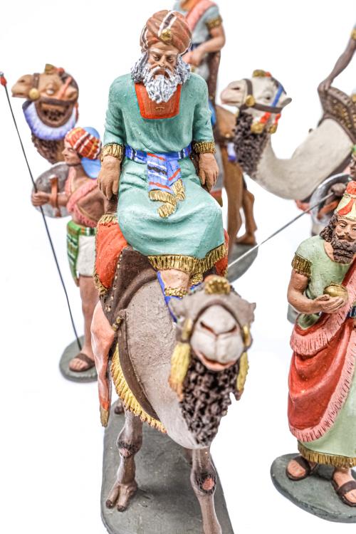 GRAN CONJUNTO DE FIGURAS DE PESEBRE FIRMADAS "DANIEL"