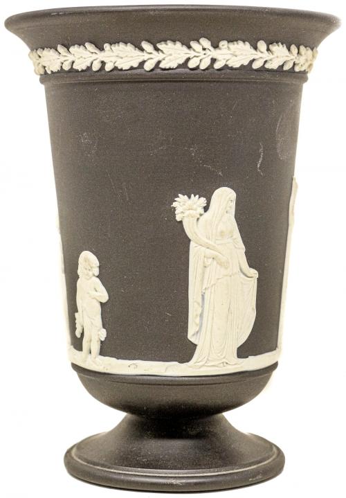 VASO EN BISCUIT "WEDGWOOD" DEL ÚLTIMO TERCIO DEL S.XX