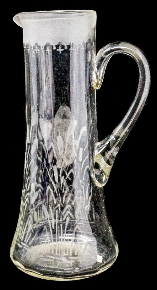 JARRA PARA REFRESCO EN CRISTAL, DE PRINCIPIOS DEL S.XX