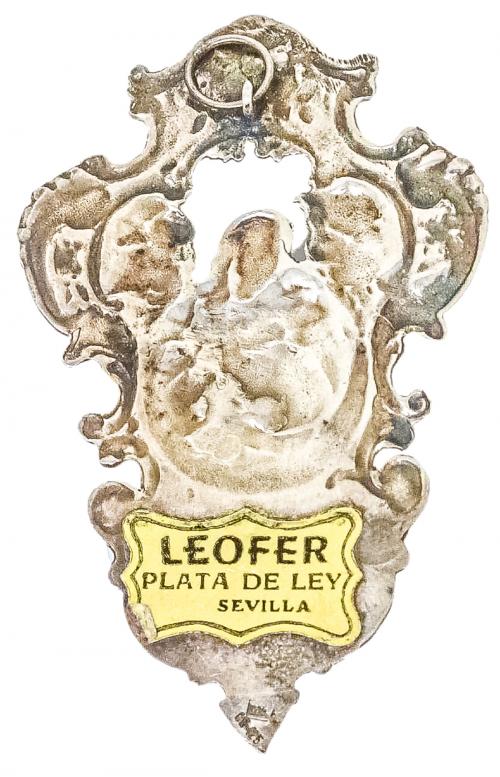 BENDITERA DE PLATA SEVILLANA DE MEDIADOS DE S. XX