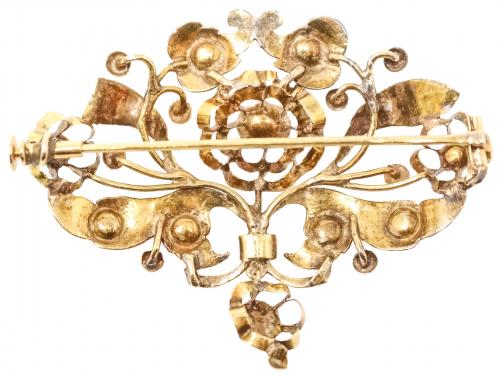 BROCHE ISABELINO CON PERLAS DEL S.XIX