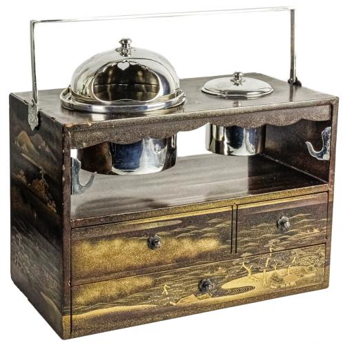 CAJA DE FUMADOR ORIENTAL DEL PRIMER TERCIO DE SIGLO XX