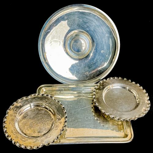 TRES CENTROS Y SALVILLA DE PLATA DE LOS AÑOS 70