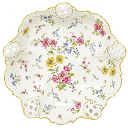 CENTRO EN PORCELANA "ROSENTHAL" DE MEDIADOS DEL SIGLO XX