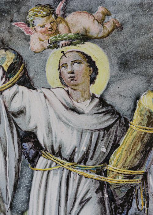 GRAN AZULEJO VALENCIANO DE PRINCIPIOS DEL SIGLO XIX