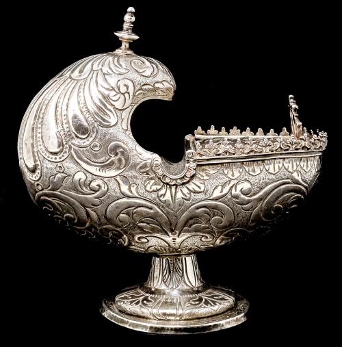 NAVETA DE PLATA DEL SIGLO XIX