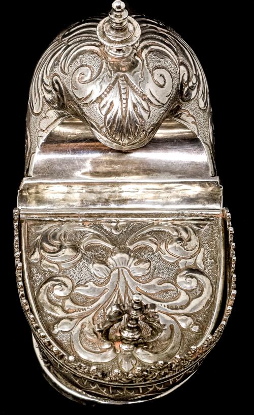 NAVETA DE PLATA DEL SIGLO XIX