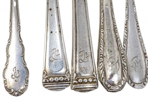 CONJUNTO DE CUBIERTOS EN PLATA