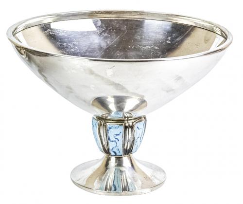 CENTRO DE MESA EN PLATA DEL ÚLTIMO CUARTO DEL S.XX