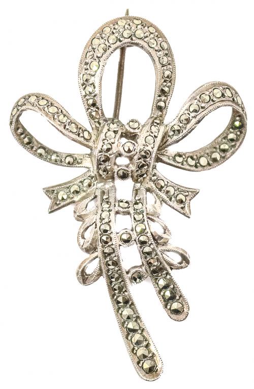 BROCHE LAZO DE PLATA