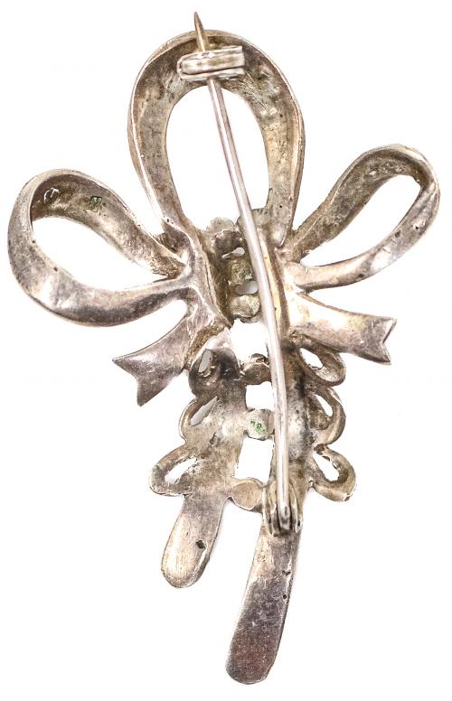 BROCHE LAZO DE PLATA
