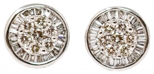PENDIENTES ROSETÓN CON DIAMANTES