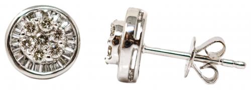 PENDIENTES ROSETÓN CON DIAMANTES