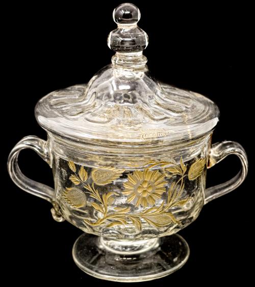 COMPOTERA DE CRISTAL  DEL SIGLO XIX