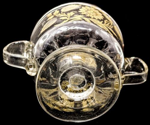 COMPOTERA DE CRISTAL  DEL SIGLO XIX