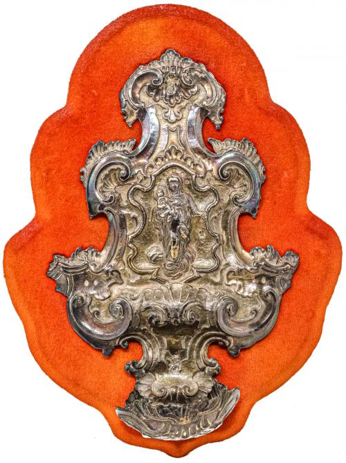 BENDITERA DE PLATA DE LA PRIMERA MITAD DE SIGLO XX
